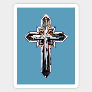 Cross of Faith - Ornate Magnet